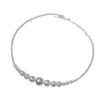 White pearl necklace, a simple and elegant ladies' accessory made of natural freshwater pearls Item Picture